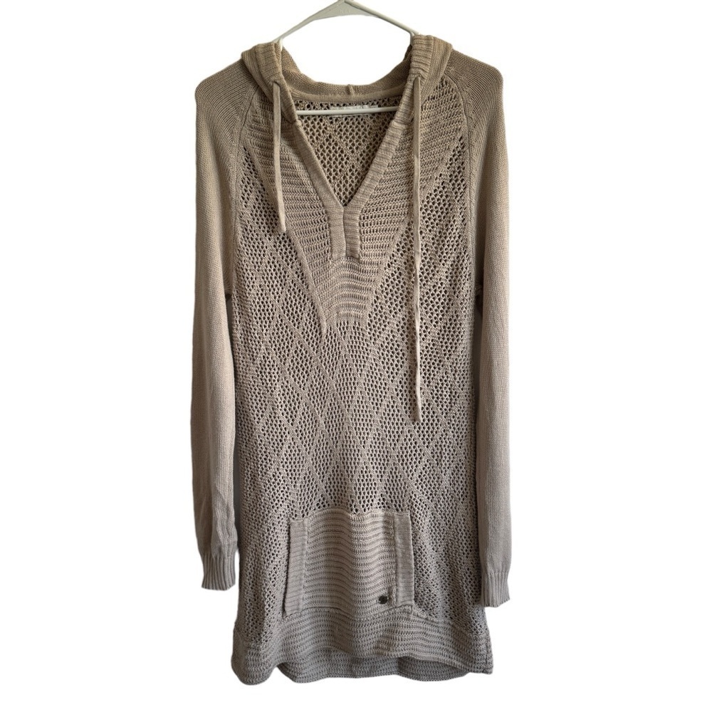 PrAna Sugar Beach Tan Tunic Sweater, Size S
